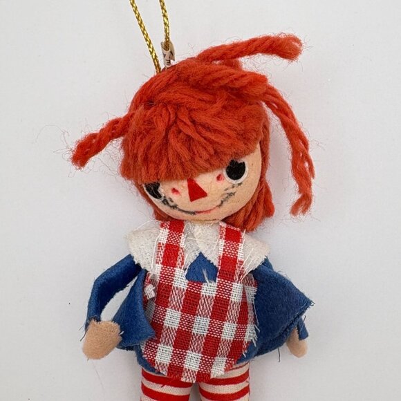 Vintage Raggedy Ann Doll Christmas Tree Ornament - Picture 6 of 6
